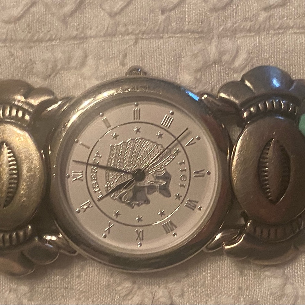 liberty southwestern watch turquoise and amethyst colored stones.